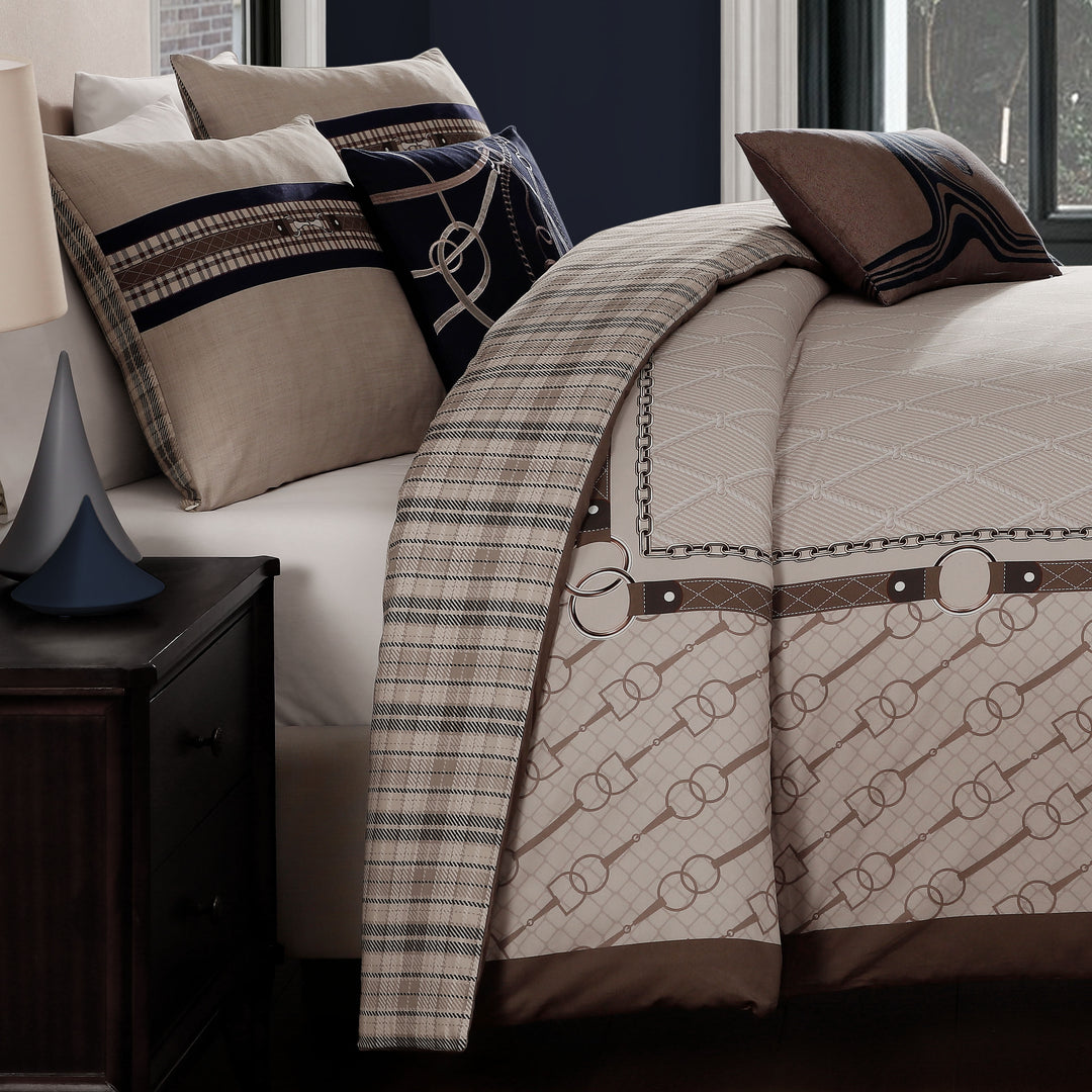 Bebejan Equestrian 5 Piece Reversible Comforter Set
