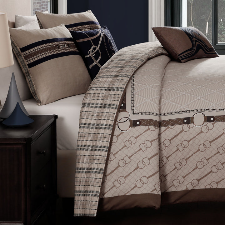 Bebejan Equestrian 5 Piece Reversible Comforter Set
