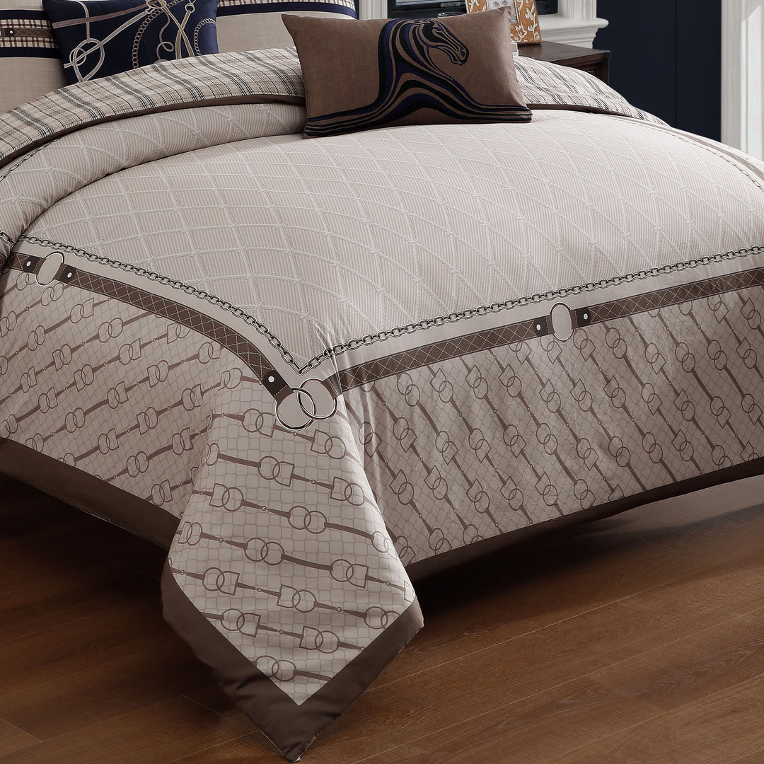 Bebejan Equestrian 5 Piece Reversible Comforter Set