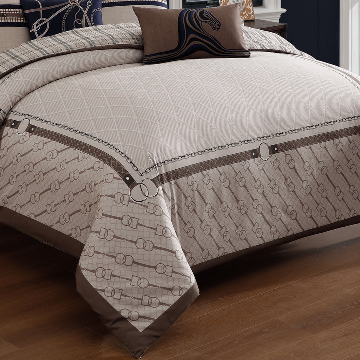 Bebejan Equestrian 5 Piece Reversible Comforter Set