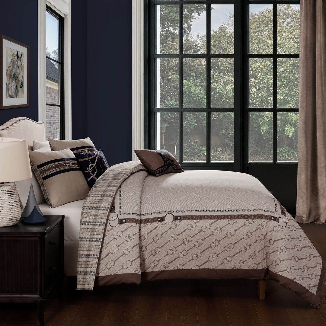 Bebejan Equestrian 5 Piece Reversible Comforter Set