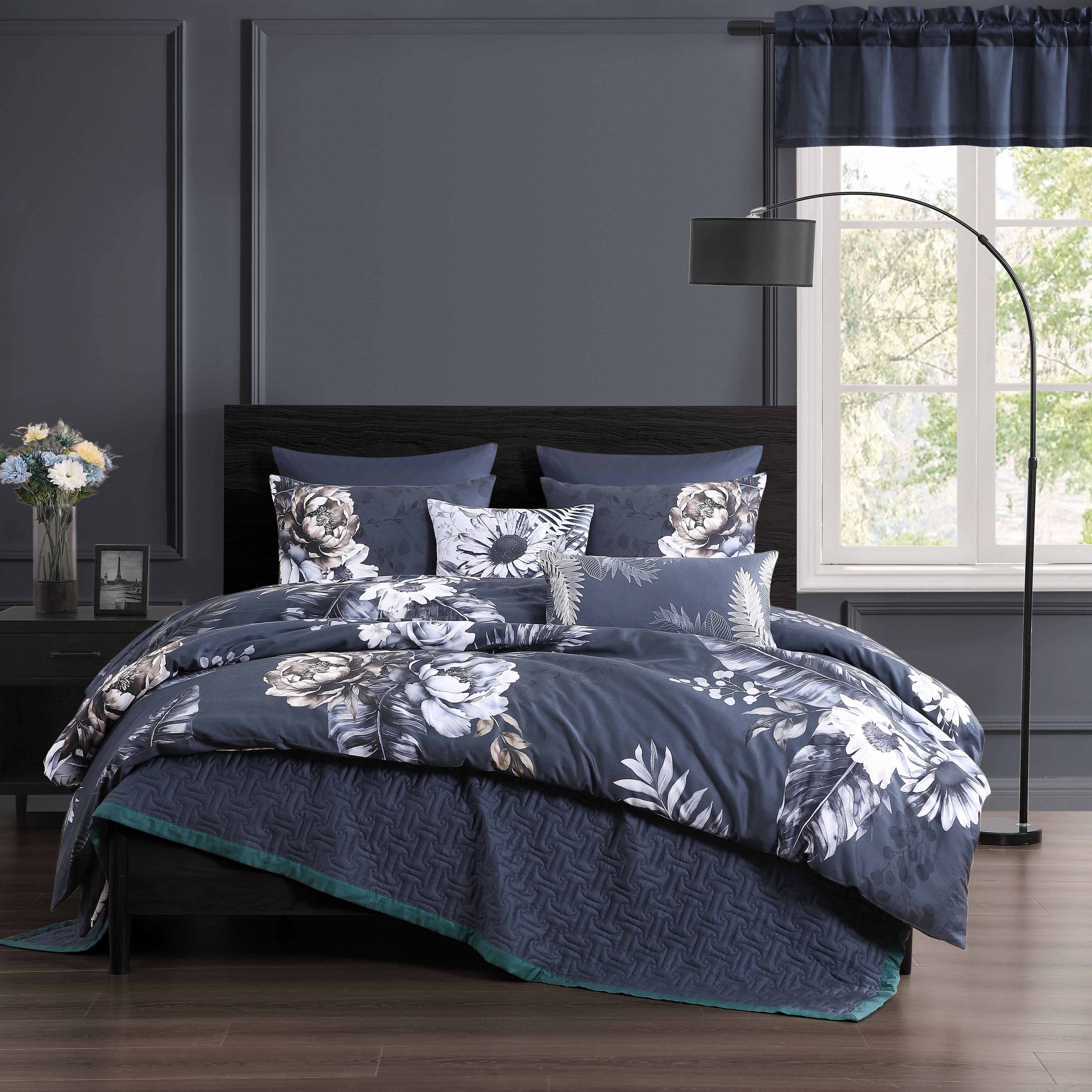 Bebejan Forget Me Not 5 Piece Reversible Comforter Set