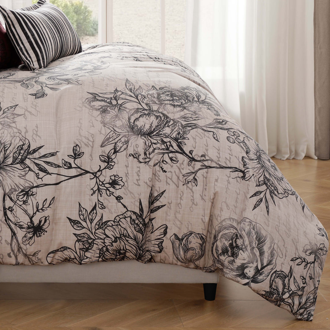 Bebejan French Linen 5 Piece Reversible Comforter Set