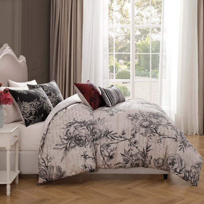 Bebejan French Linen 5 Piece Reversible Comforter Set