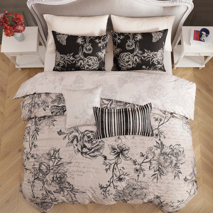 Bebejan French Linen 5 Piece Reversible Comforter Set