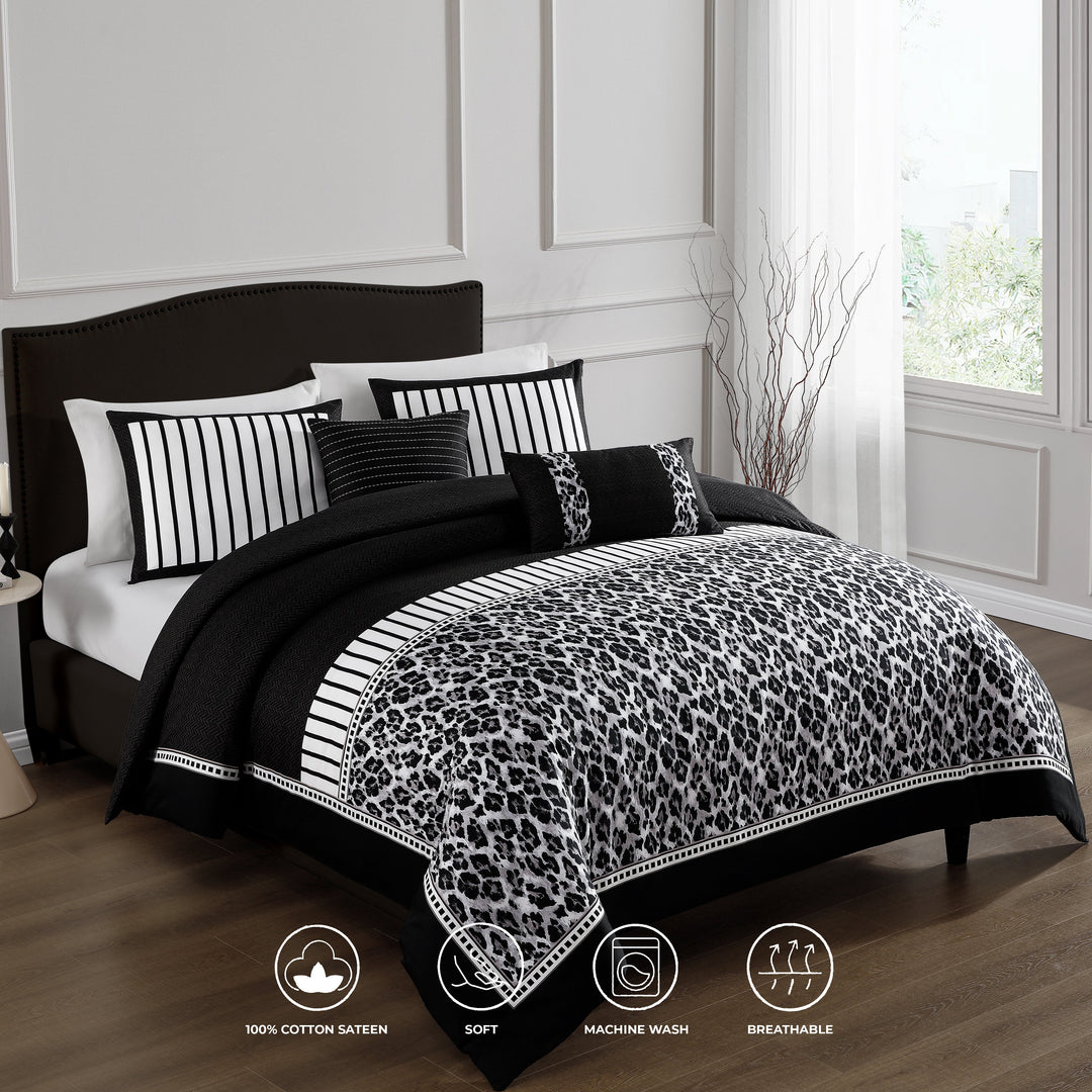 Bebejan Jaguar 5 Piece Reversible Comforter Set