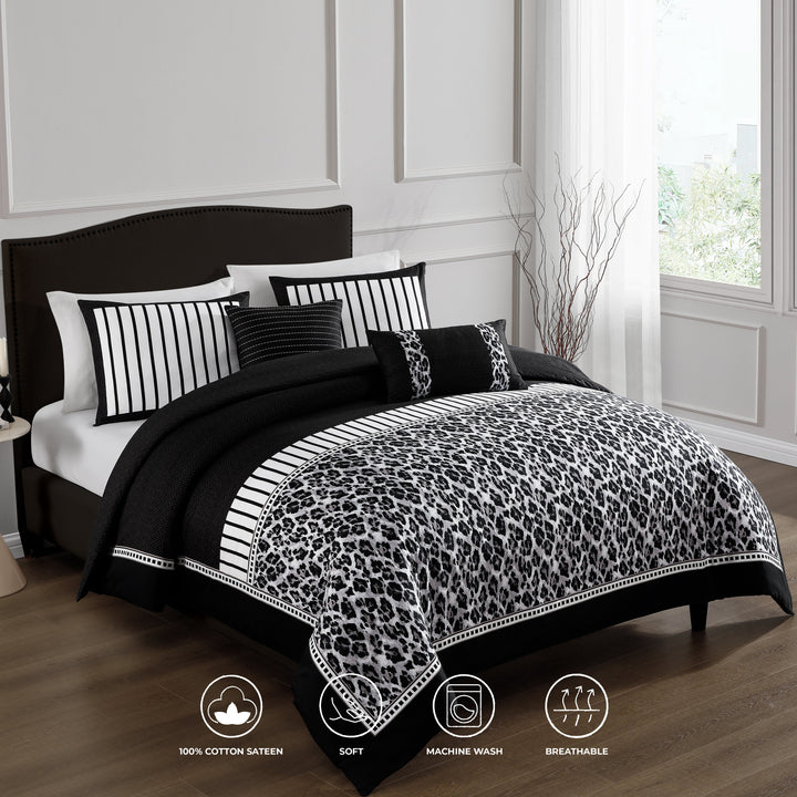 Bebejan Jaguar 5 Piece Reversible Comforter Set
