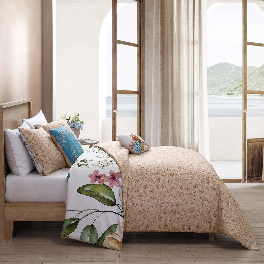 Bebejan Maia Blue 5 Piece Reversible Comforter Set Comforter Sets By Bebejan®