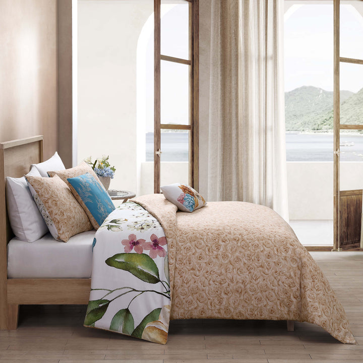 Bebejan Maia Blue 5 Piece Reversible Comforter Set Comforter Sets By Bebejan®