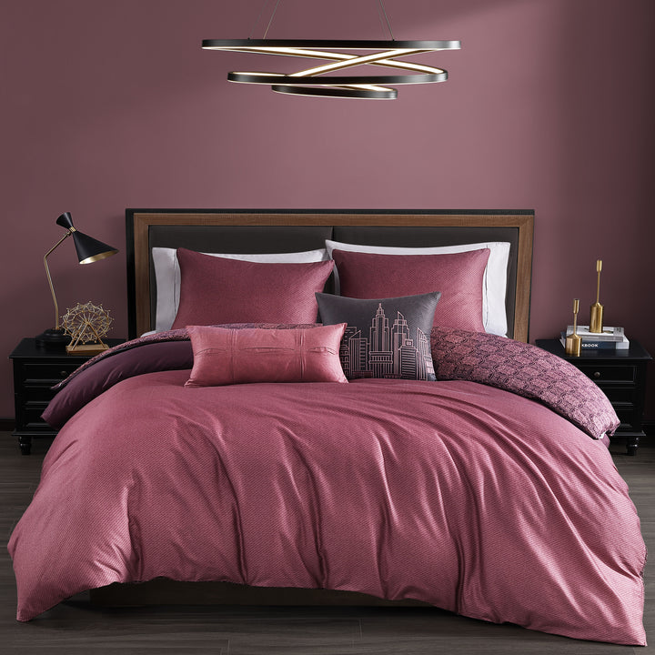 Bebejan Mauve Dreams 5 Piece Reversible Comforter Set