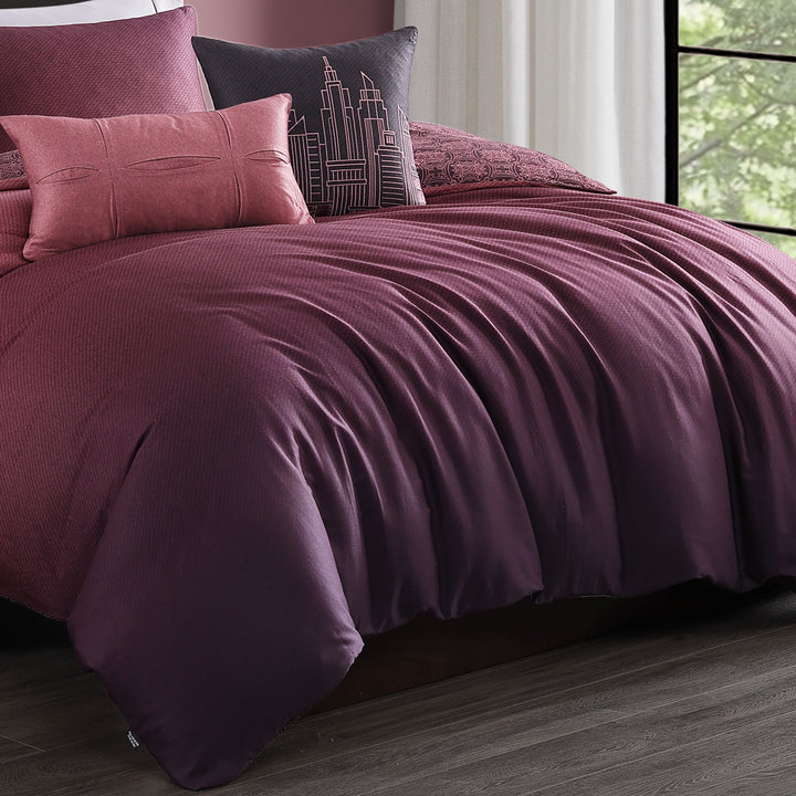 Bebejan Mauve Dreams 5 Piece Reversible Comforter Set