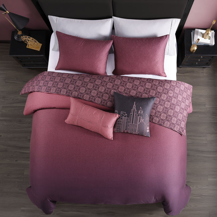 Bebejan Mauve Dreams 5 Piece Reversible Comforter Set