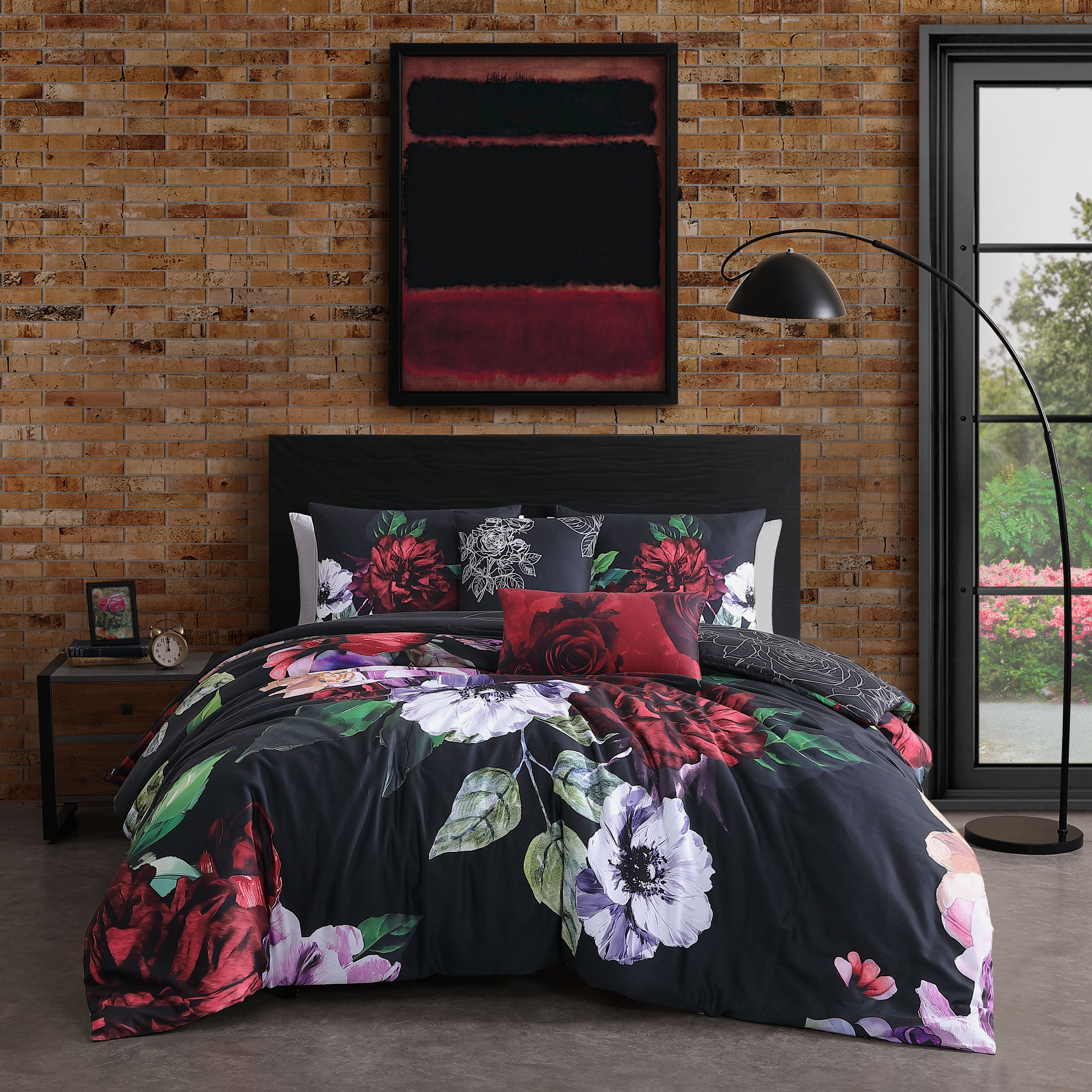 Bebejan Moody Painting 5 Piece Reversible Comforter Set