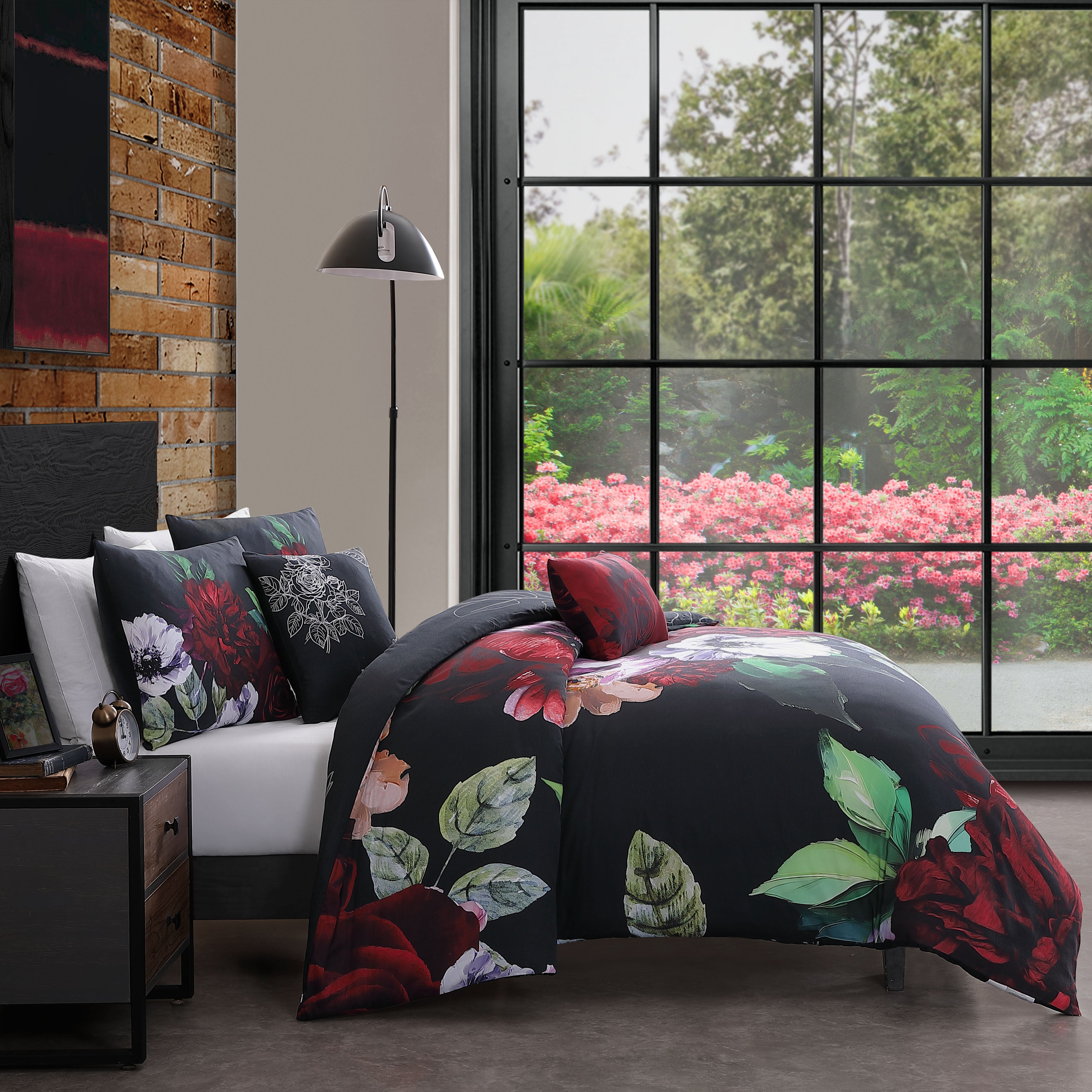 Bebejan Moody Painting 5 Piece Reversible Comforter Set