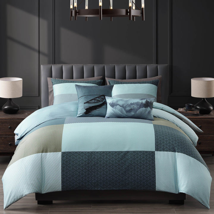 Bebejan Nature Blues 5 Piece Reversible Comforter Set
