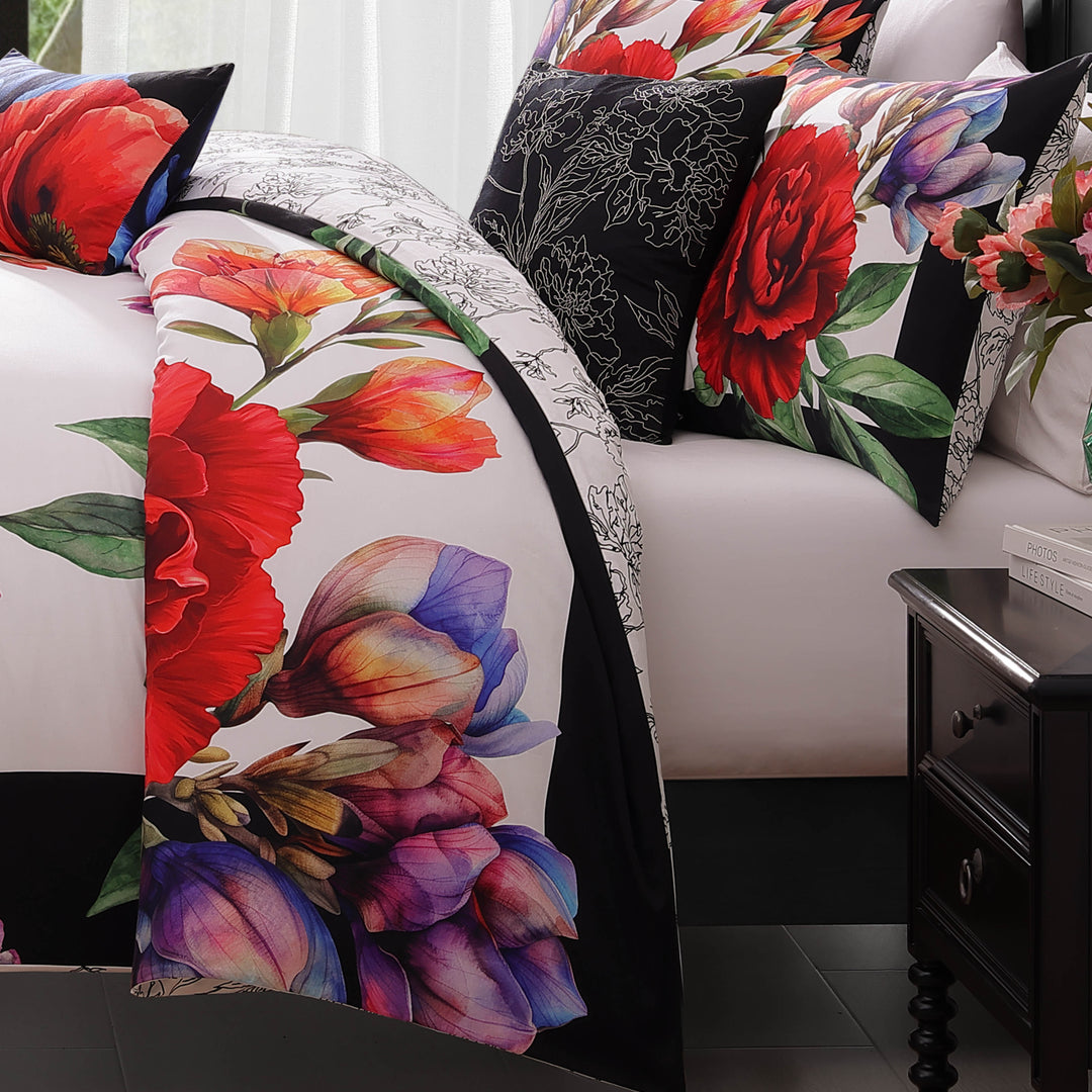 Bebejan Petal Portrait 5 Piece Reversible Comforter Set
