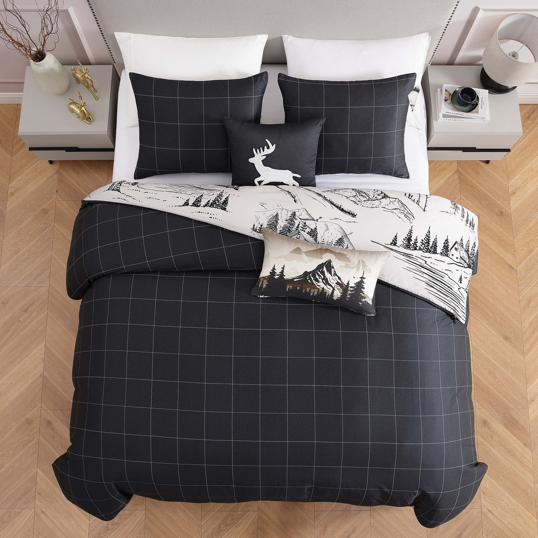 Bebejan Rocky Mountains 5 Piece Reversible Comforter Set