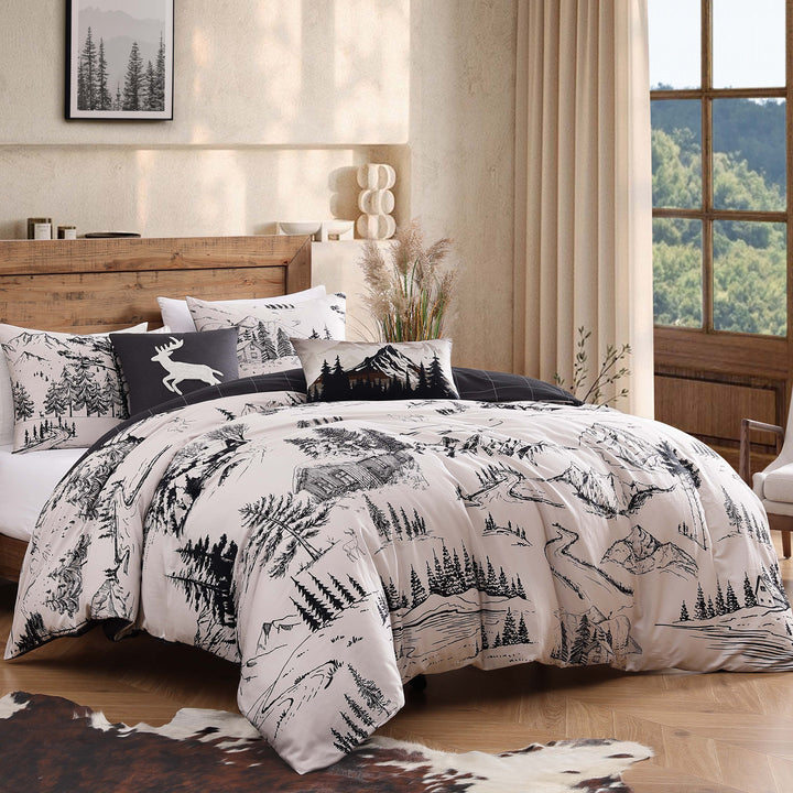 Bebejan Rocky Mountains 5 Piece Reversible Comforter Set