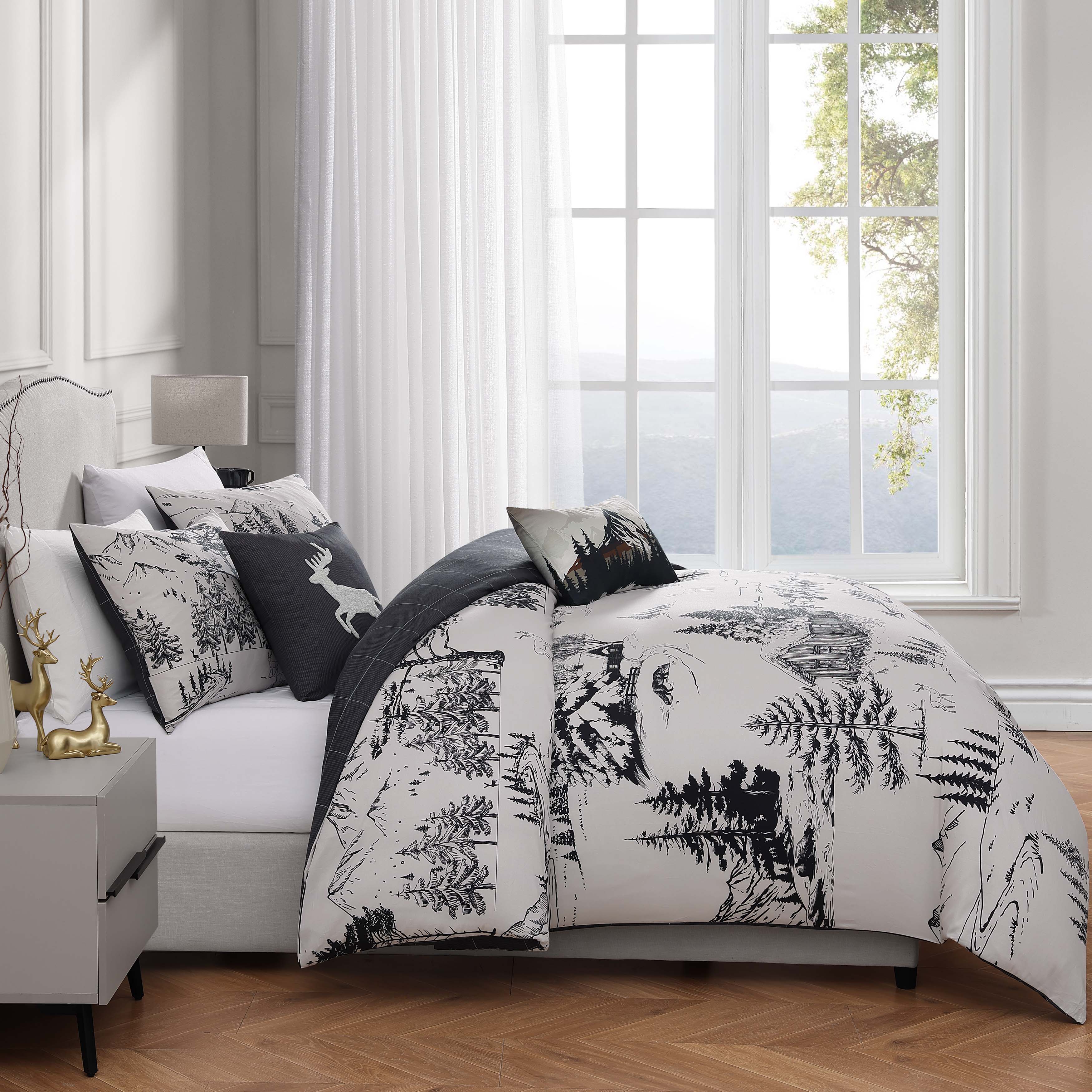 Bebejan Rocky Mountains 5 Piece Reversible Comforter Set