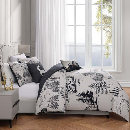 Bebejan Rocky Mountains 5 Piece Reversible Comforter Set