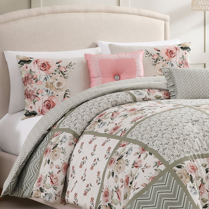 Bebejan Sage Serenity 5 Piece Reversible Comforter Set Comforter Sets By Bebejan®