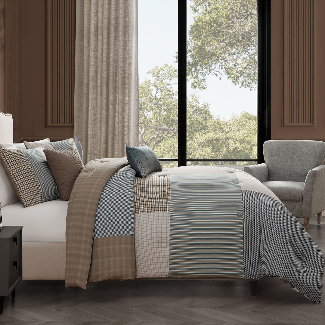 Bebejan Tranquil Patch 5 Piece Reversible Comforter Set