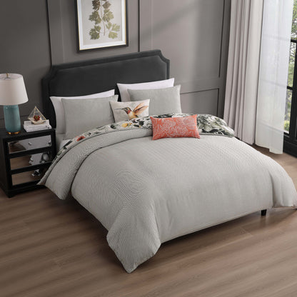 Bebejan Vintage Bloom 5 Piece Reversible Comforter Set