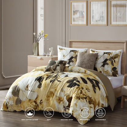 Bebejan Magnolia 5 Piece Reversible Comforter Set Comforter Sets By Bebejan®