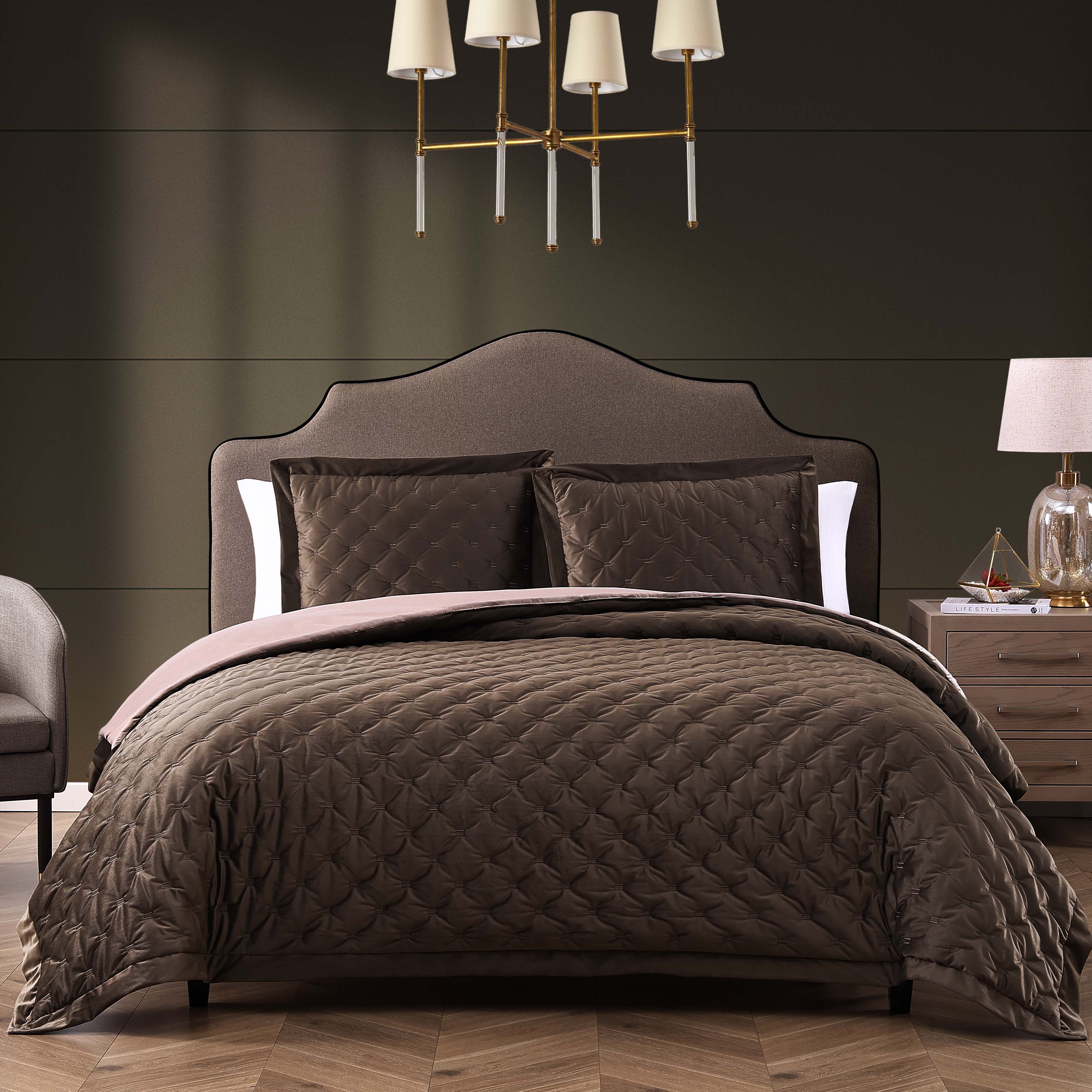 Bebejan 3 Piece Velvet Comforter Set Comforter Sets By Bebejan®