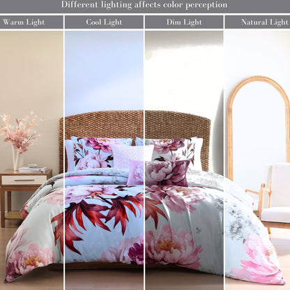 Bebejan Blooming Peonies 5 Piece Reversible Comforter Set Comforter Sets By Bebejan®