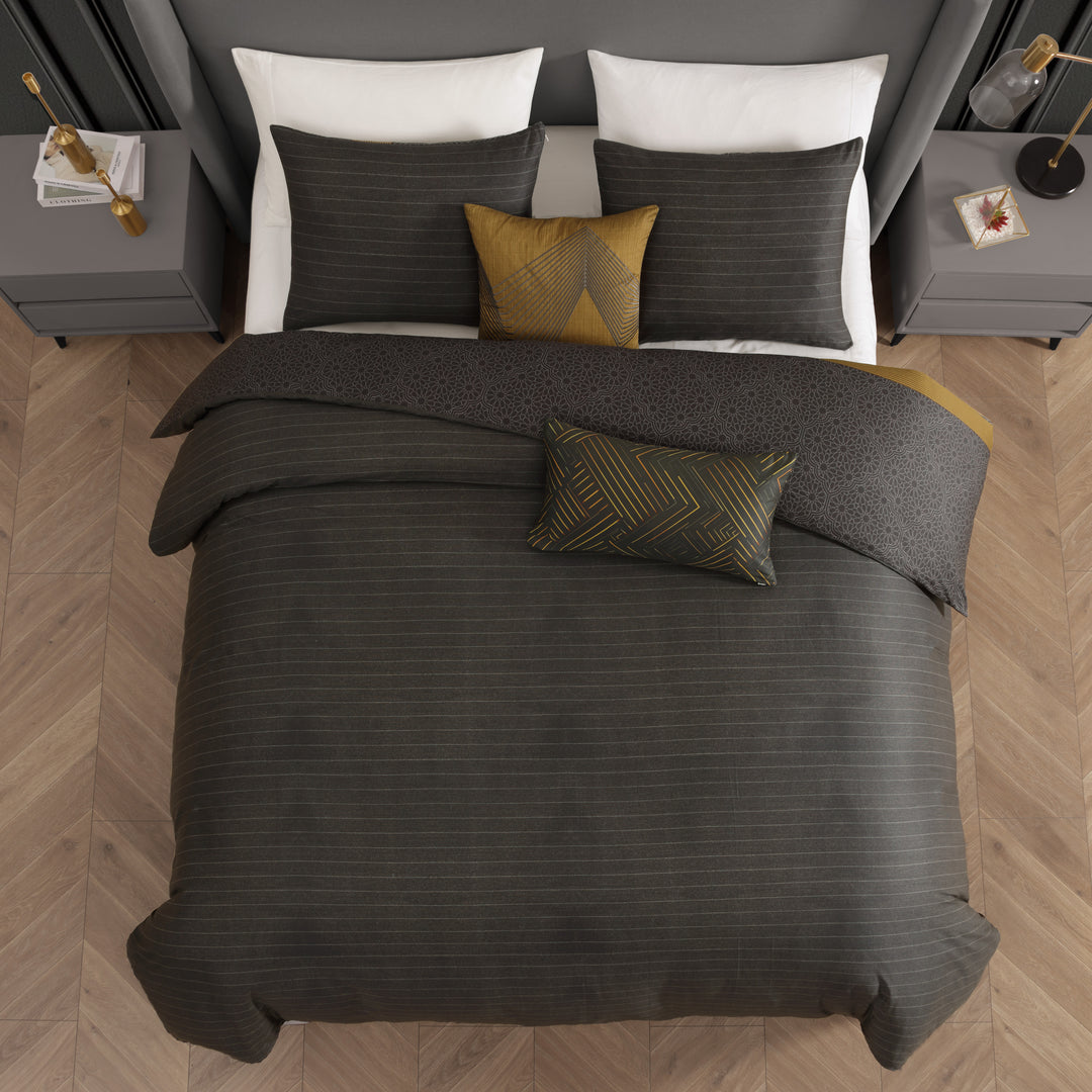 Bebejan Golden Hex 5 Piece Reversible Comforter Set