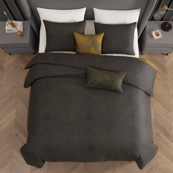 Bebejan Golden Hex 5 Piece Reversible Comforter Set