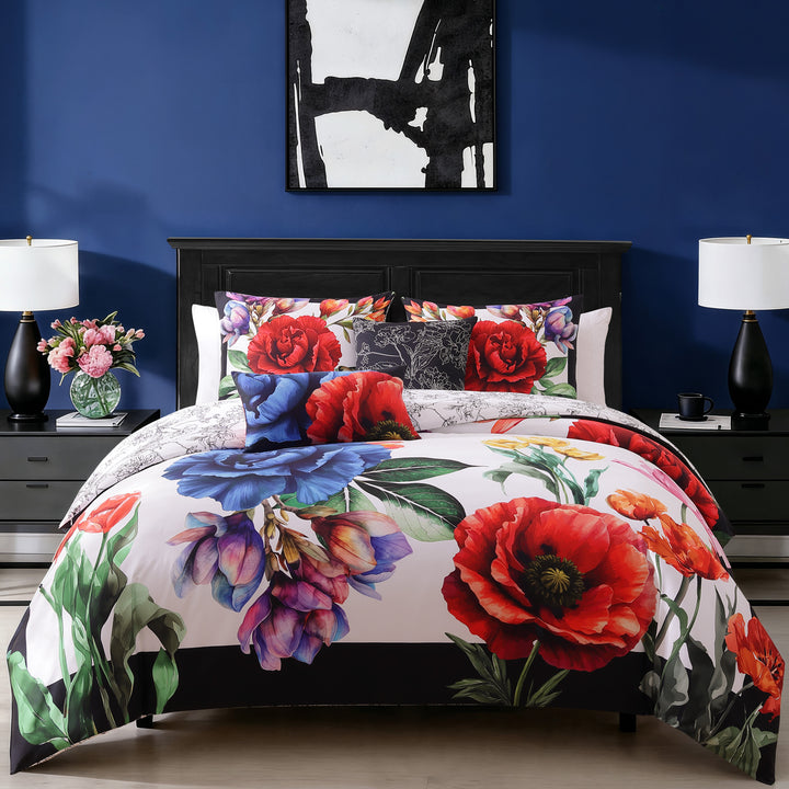 Bebejan Petal Portrait 5 Piece Reversible Comforter Set