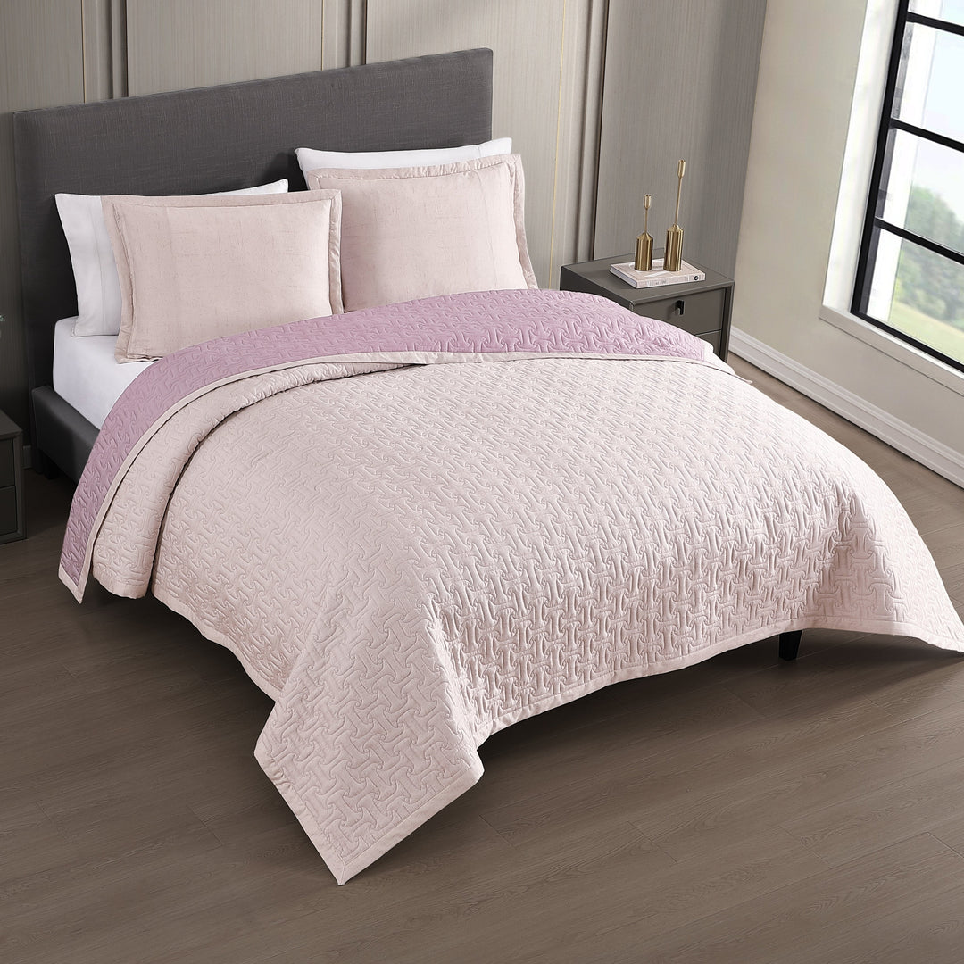 Bebejan 3 Piece Textured Quilted Coverlet Set Coverlet By Bebejan®