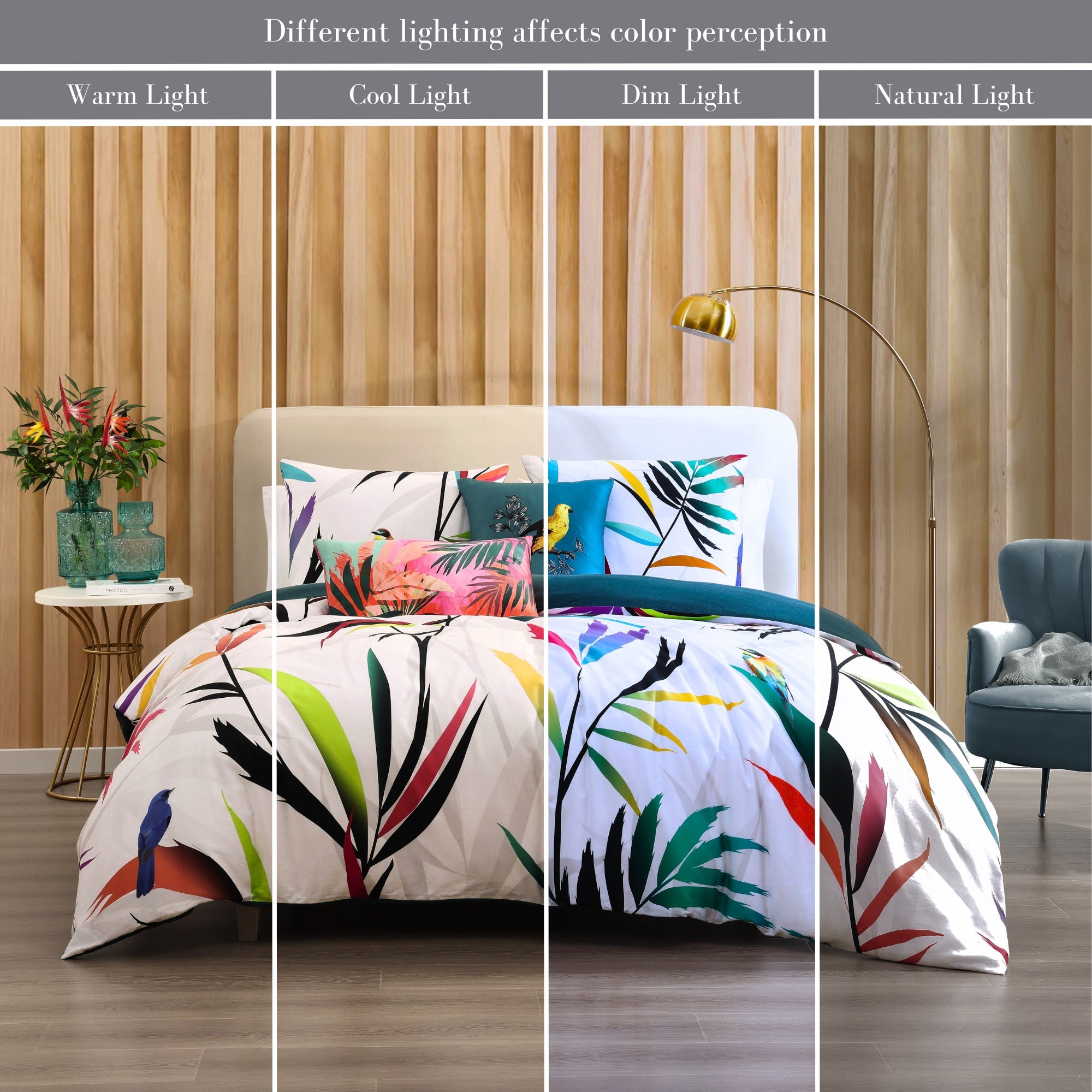 Bebejan Tropical Fusion 5 Piece Reversible Comforter Set