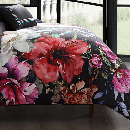 Bebejan Black Night Poppies 5 Piece Reversible Comforter Set Comforter Sets By Bebejan®