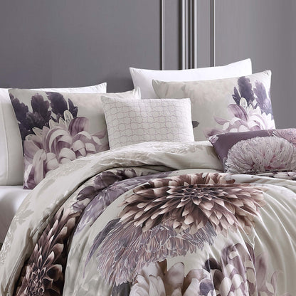 Bebejan Dahlia Purple 5 Piece Reversible Comforter Set - Final Sale Comforter Sets By US Office - Latest Bedding