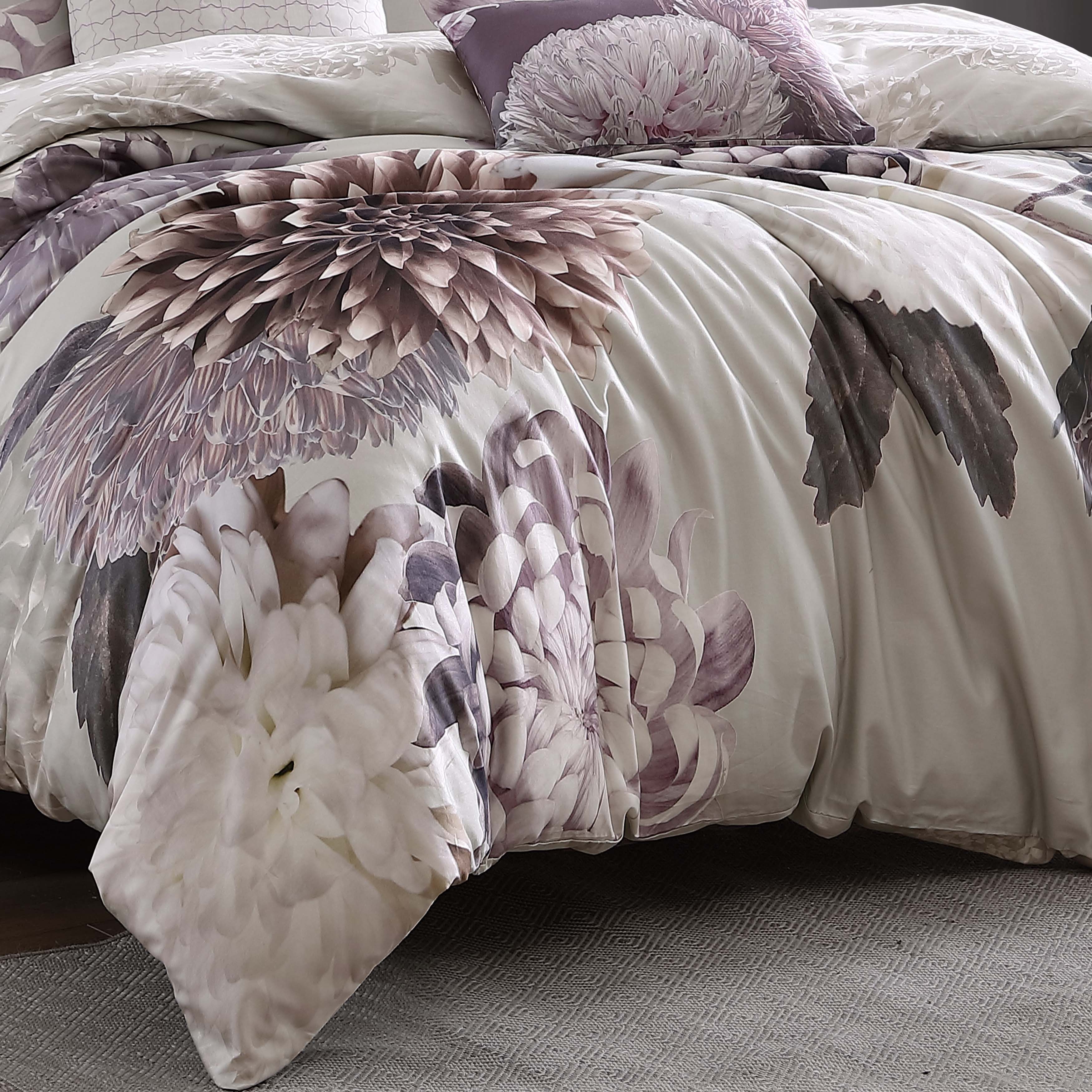 Bebejan Dahlia Purple 5 Piece Reversible Comforter Set Comforter Sets By Bebejan®