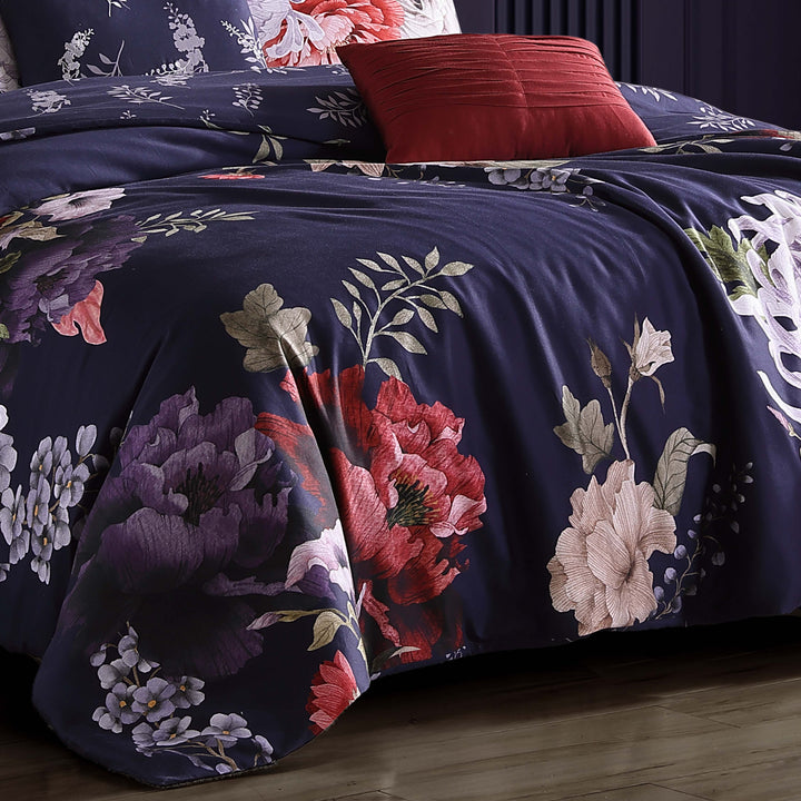 Bebejan Deep Purple Garden 5 Piece Reversible Comforter Set Comforter Sets By Bebejan®