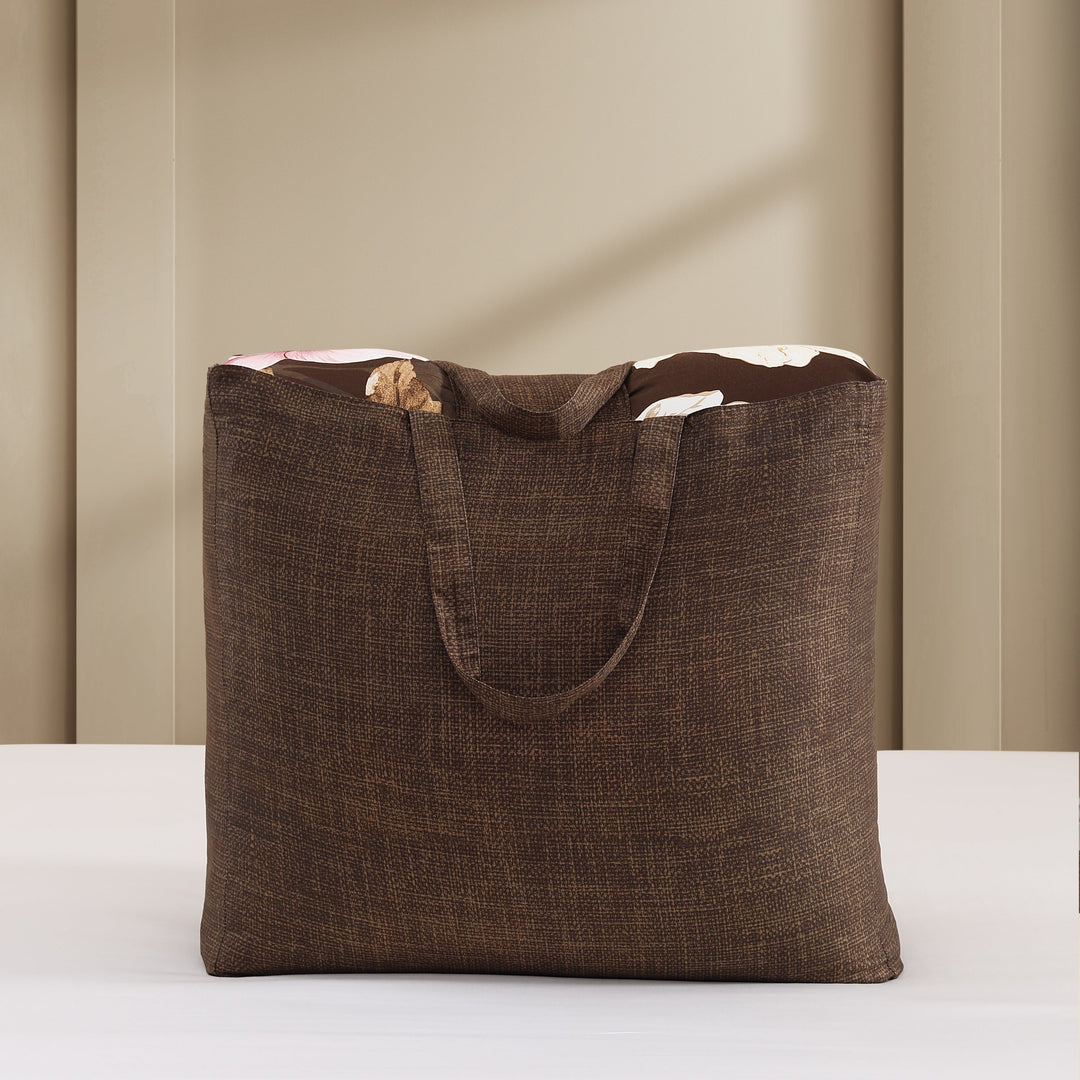 Bebejan Floral Garden on Mocha 5 Piece Reversible Comforter Set Comforter Sets By Bebejan®