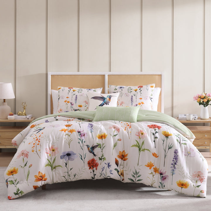 Bebejan Fresh Cut Flowers 5 Piece Reversible Comforter Set Comforter Sets By Bebejan®