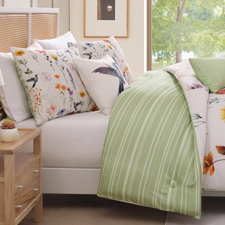 Bebejan Fresh Cut Flowers 5 Piece Reversible Comforter Set Comforter Sets By Bebejan®