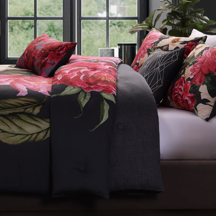 Bebejan Flower Garland 5 Piece Reversible Comforter Set