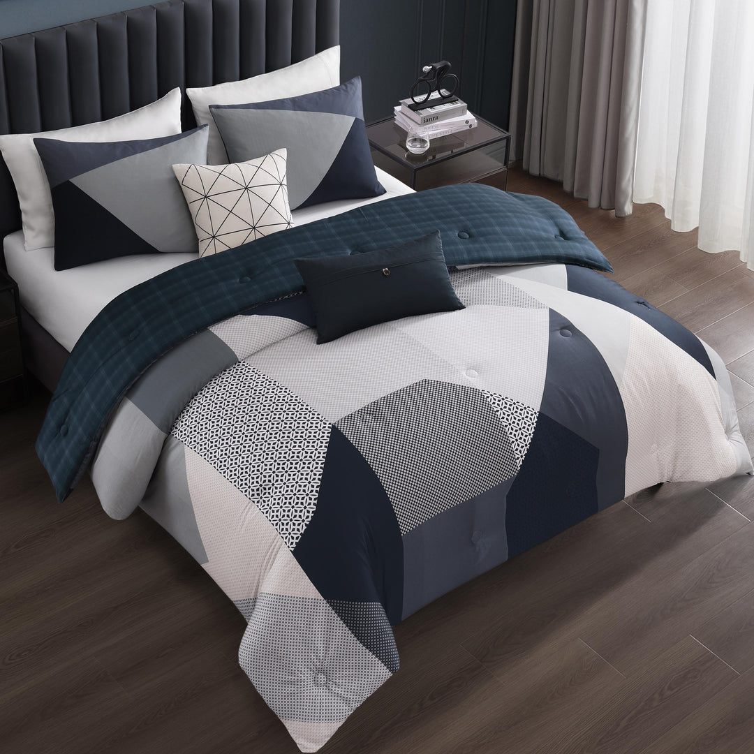 Bebejan Geo Fusion 5 Piece Reversible Comforter Set