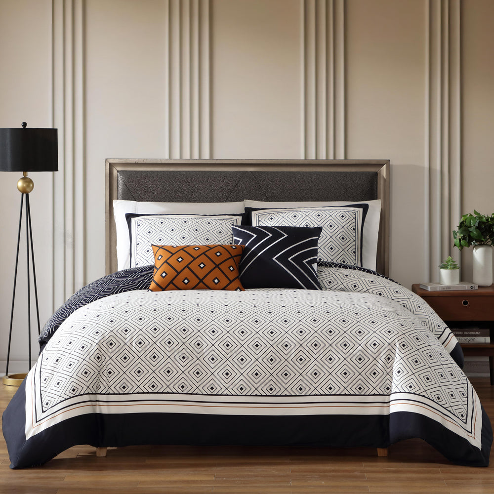 Bebejan Geometric Black & White 5 Piece Reversible Comforter Set Comforter Sets By Bebejan®