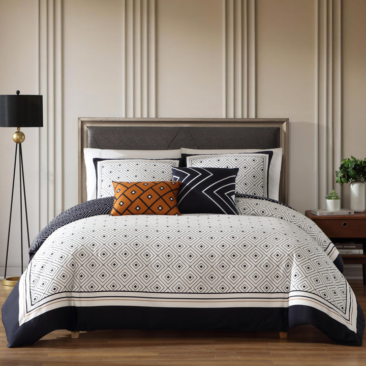 Bebejan Geometric Black & White 5 Piece Reversible Comforter Set Comforter Sets By Bebejan®