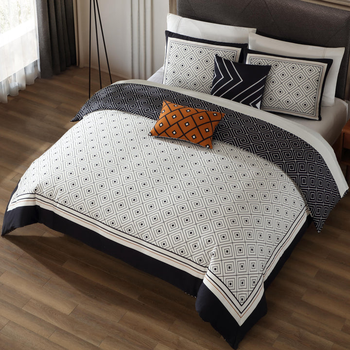 Bebejan Geometric Black & White 5 Piece Reversible Comforter Set Comforter Sets By Bebejan®