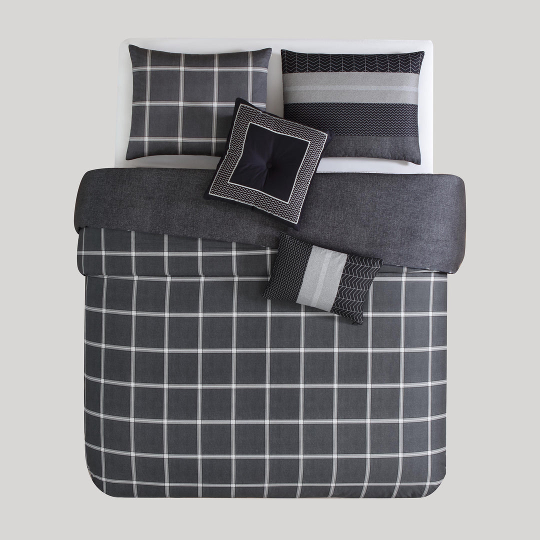 Bebejan Kyle Black 5 Piece Reversible Comforter Set Comforter Sets By Bebejan®