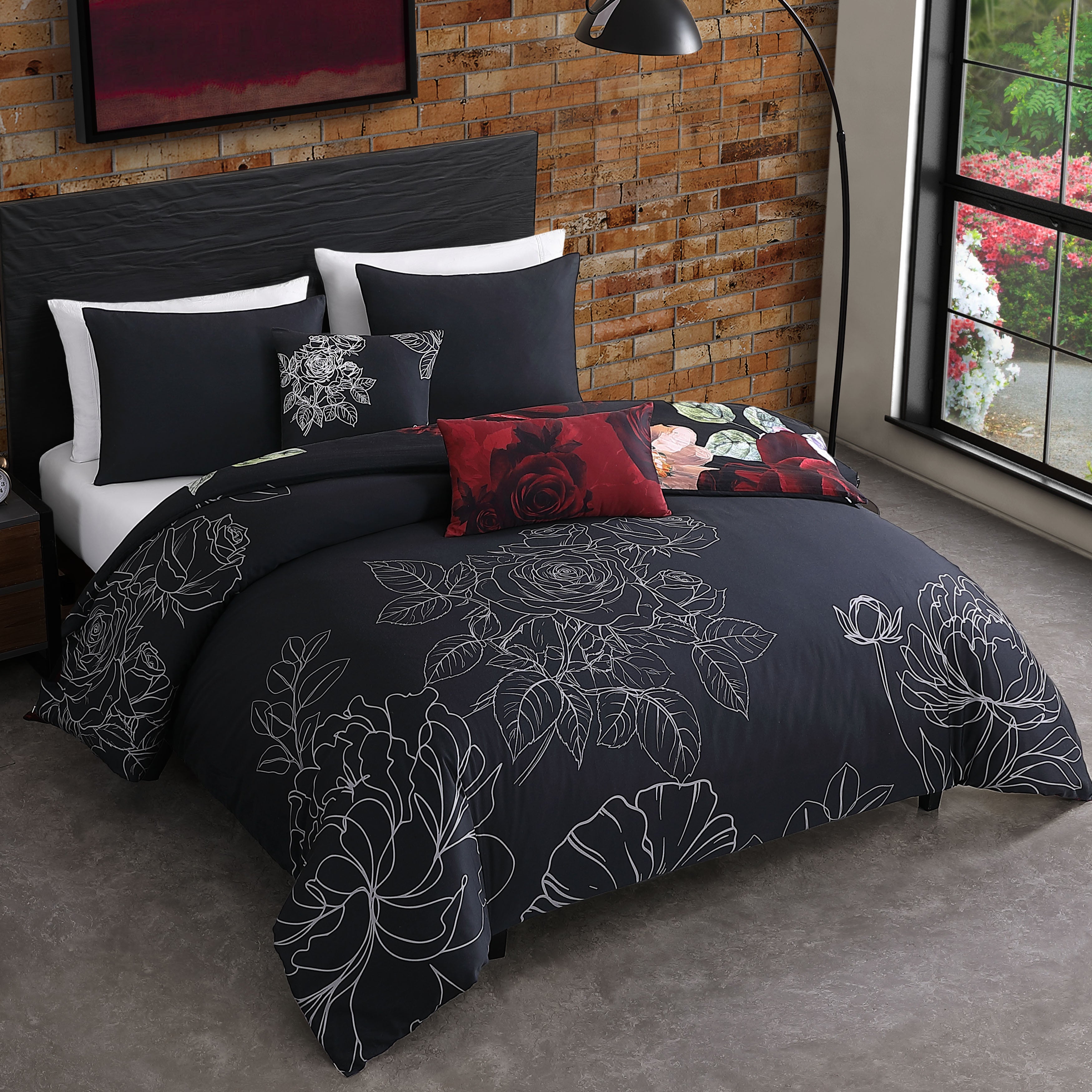Bebejan Moody Painting 5 Piece Reversible Comforter Set