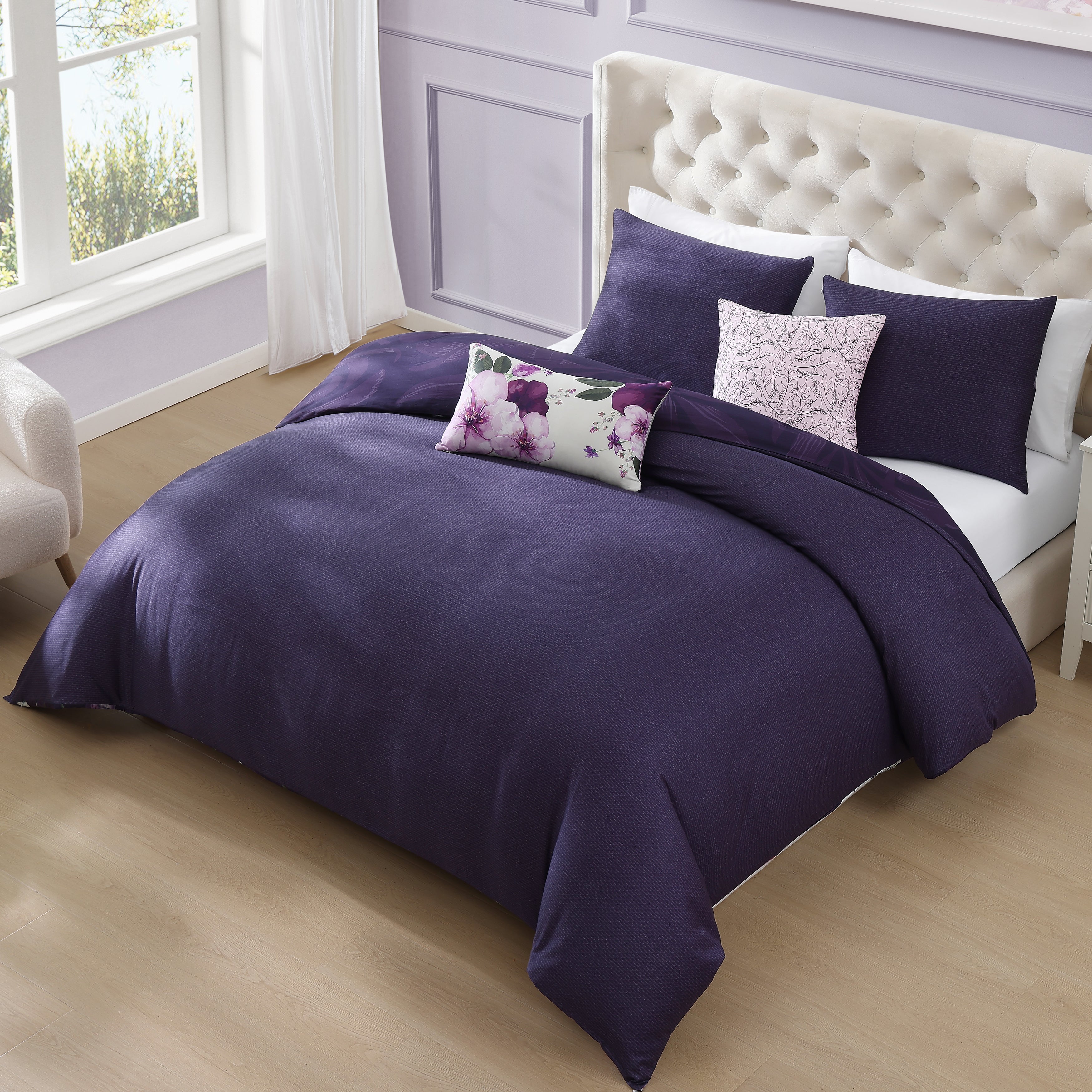 Bebejan Morning Glory 5 Piece Reversible Comforter Set Comforter Sets By Bebejan®